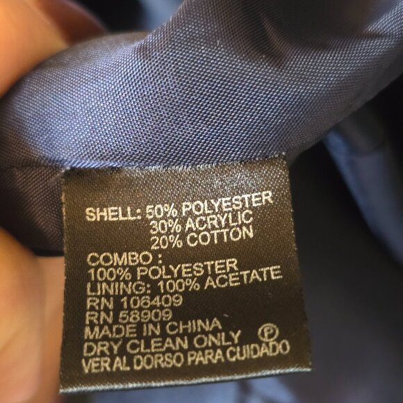 Women's CREMIEUX Tweed Elbow Patch Blazer sz 0 - Picture 11 of 11